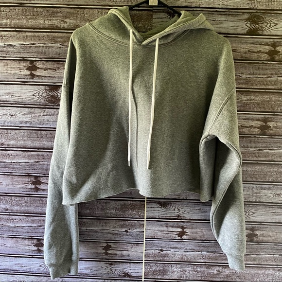 Wild Fable Cropped Hooded Sweatshirt Size XL